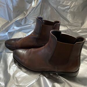 Thursday Chelsea Cavalier Boots Mens Size 12 Brown Leather Pull On Round Toe